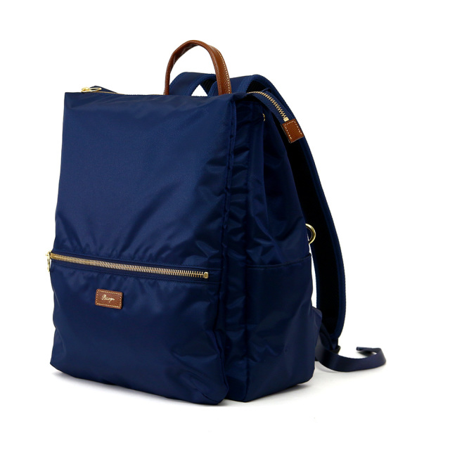 リュック サック レディース ナイロン 軽量 かるい A4 スクエア ブルー