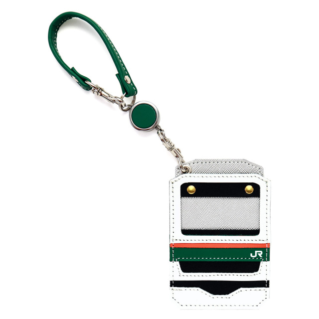 鉄道 電車 JR公認 パスケース 本革 京浜東北線 湘南新宿ライン 山手線 総武線