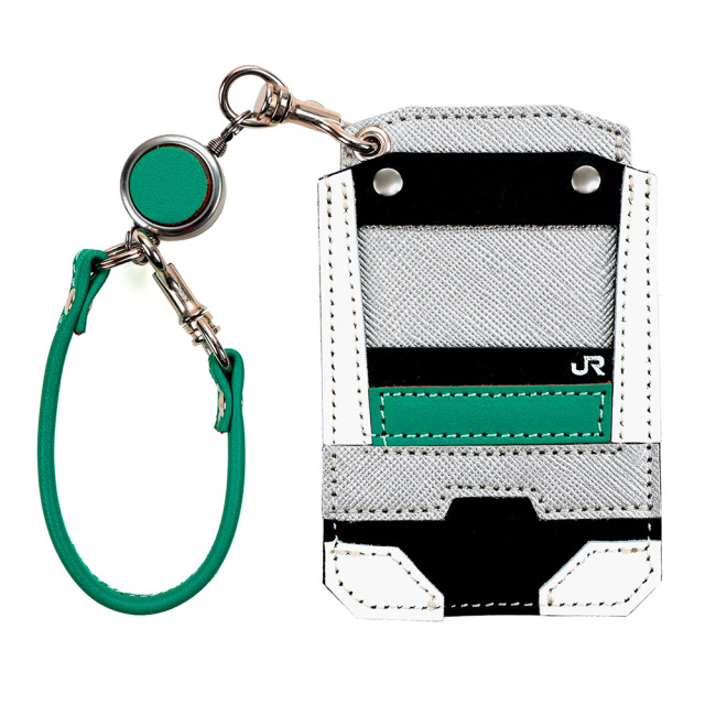 鉄道 電車 JR公認 パスケース 本革 京浜東北線 湘南新宿ライン 山手線 総武線