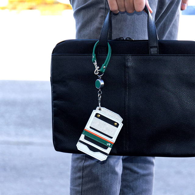 鉄道 電車 JR公認 パスケース 本革 京浜東北線 湘南新宿ライン 山手線 総武線