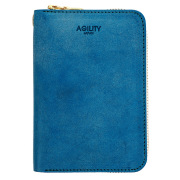 二つ折り財布 ラウンドファスナー コンパクト ミドルサイズ 大容量 たくさん入る レザー 本革