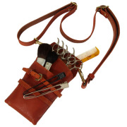 AGILITY シザーケース ハサミ 4丁 本革 日本製