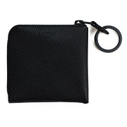 L字ファスナー ミニ財布 コンパクト財布 二つ折り財布 小さい ミニ 革 本革 レザー 撥水