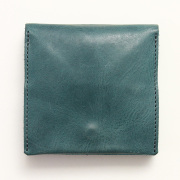 財布 ミニ財布 正方形 コンパクト 折財布 小さめ ボックス型 革 本革