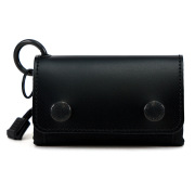 キーケース スマートキー カード 小銭 一体型 三つ折り 撥水 コンパクト カラビナ 吊るす