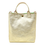 ミニトート 小さめ 本革 金 銀 ゴールド シルバー レディース 軽量 A5