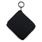 二つ折り 折財布 ハーフウォレット ファスナー ジップ式 撥水 止水 小銭入れ ボックス型