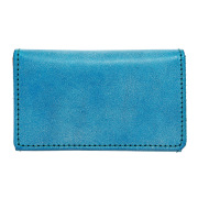 カードケース 名刺入れ レザー 本革 牛革 日本製 シンプル ターコイズ ビジネス