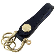 日本製 キーホルダー 鍵 レザー 本革 シャックル キーリング