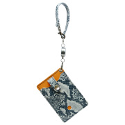 パスケース リール付き 定期入れ 2枚 レディース アニマル柄 ゼブラ パイソン