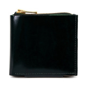 二つ折り財布 二層式 コンパクト 使いやすい　小さい 大容量 カード多い　本革