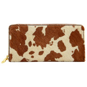 長財布 レディース ラウンドファスナー 本革 レザー ハラコ