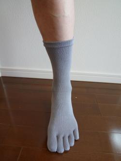 純綿5本指ソックス（メンズ）