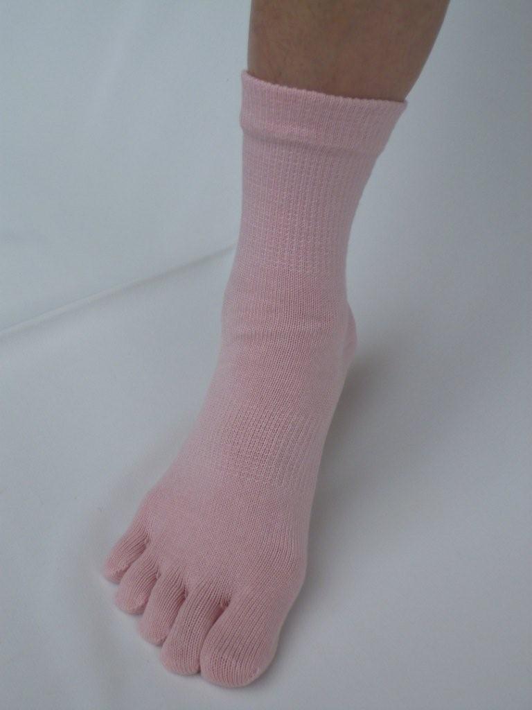 純綿5本指ソックス（レディース）