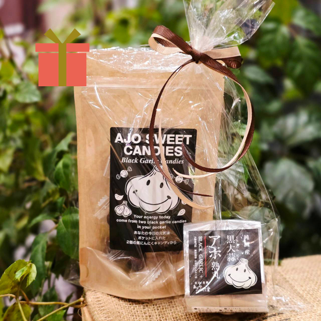 黒にんにく珈琲飴「アホスイートキャンディーズ」 +「アホ熟丸」L玉セット