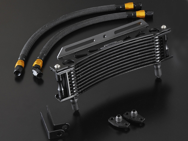 CBX400F用　ラウンドオイルクーラー　黒