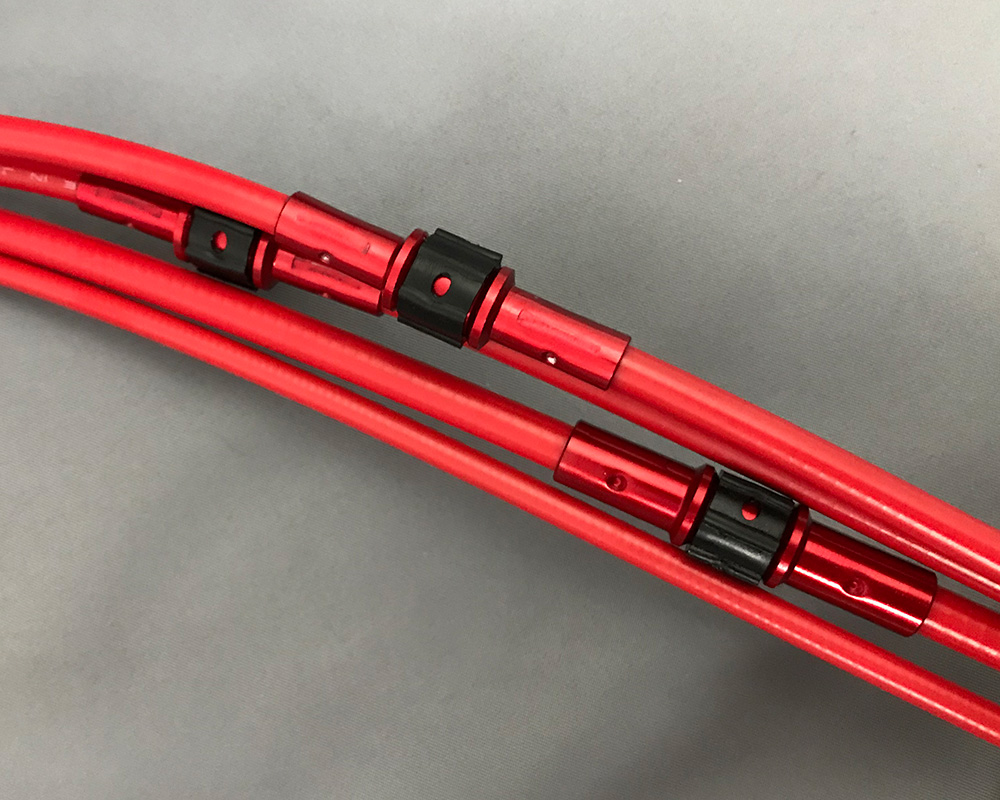ウェットワイヤー 赤 10cmロング　セット CBX400F
