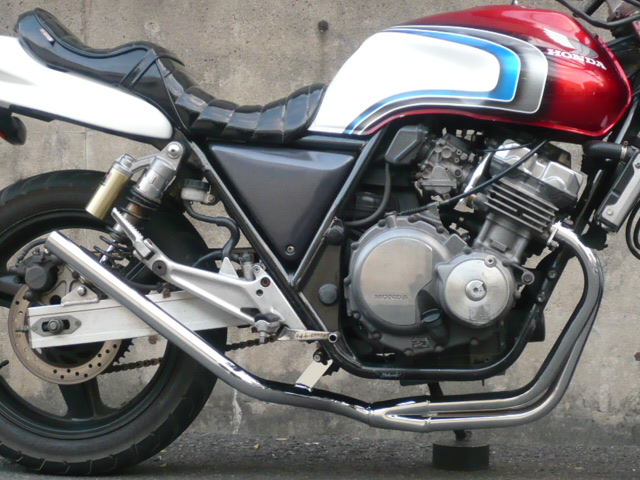 HONDA CB400SF R/S NC31 スリム管 42.7π メッキ マフラー 