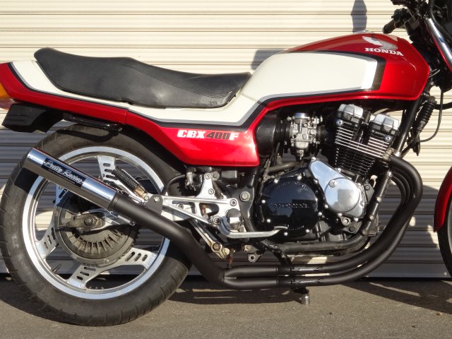 CBX400F 分割式 54π ブレット 管 黒 マフラー