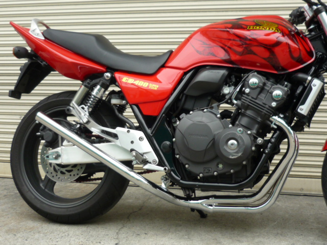 CB400SF REVO NC42 スリム管 メッキ マフラー