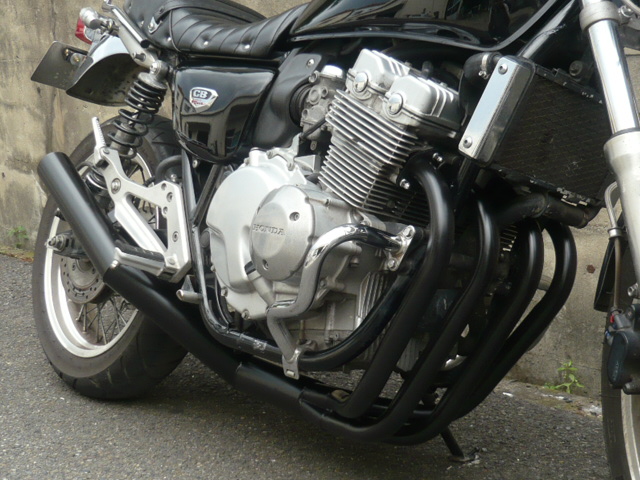 CB400F NC36 ショート管 ブラック マフラー 