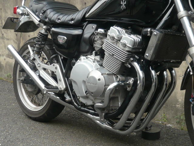 CB400F NC36 スリム管 メッキ マフラー
