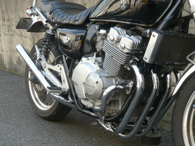 CB400F NC36 ミドル管 50.8π メッキ マフラー
