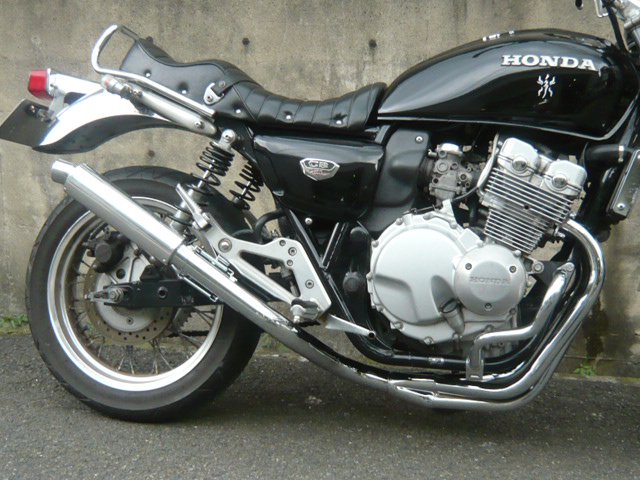 CB400F NC36 4-1管 ALサイレンサー 50.8π メッキ マフラー