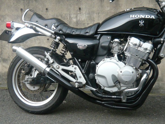 CB400F NC36 4-1管 ALサイレンサー 50.8π ブラック マフラー