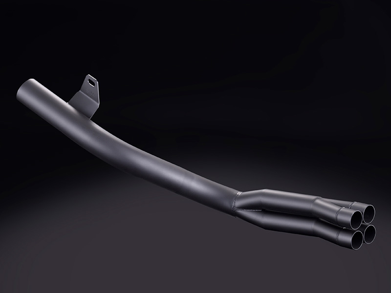 ワルツ機械XJR400テールパイプブラック