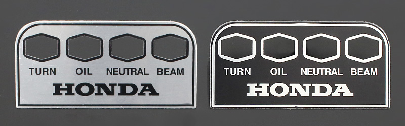 ■CB750K2-K6インジケーターパネル　シルバー