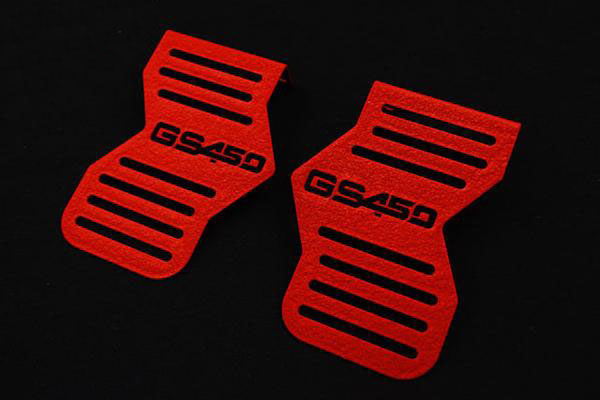 ＧＳ４００ ちぢみ塗装 ロゴイリ キャブサイド カバー （450ロゴ）（レッド）