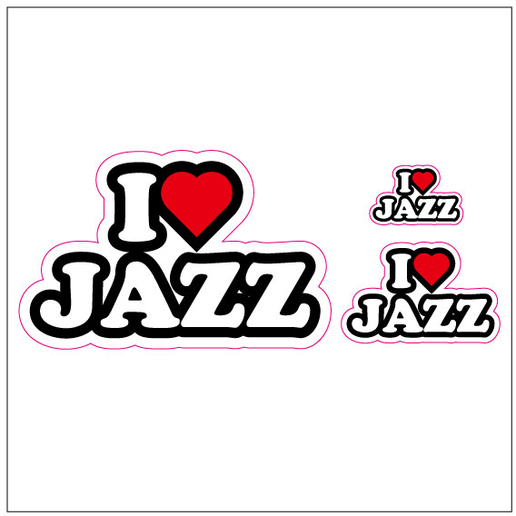 I LOVE JAZZ ステッカー