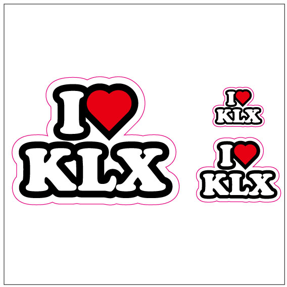 I LOVE KLX ステッカー