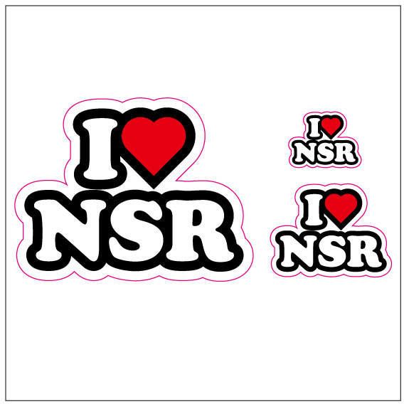 I LOVE NSR ステッカー