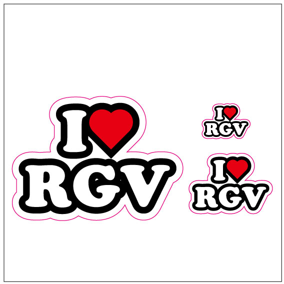 I LOVE RGV ステッカー