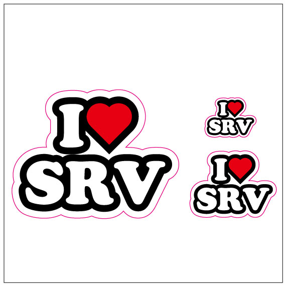 I LOVE SRV ステッカー