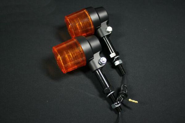 ヨーロピアン ウィンカー　丸型/ブラック/オレンジ/大