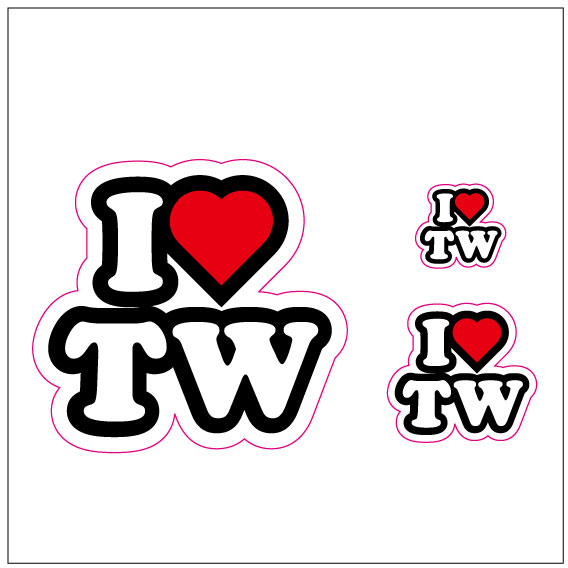 I LOVE TW ステッカー