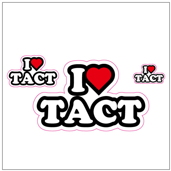 I LOVE TACT ステッカー