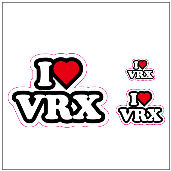 I LOVE VRX ステッカー