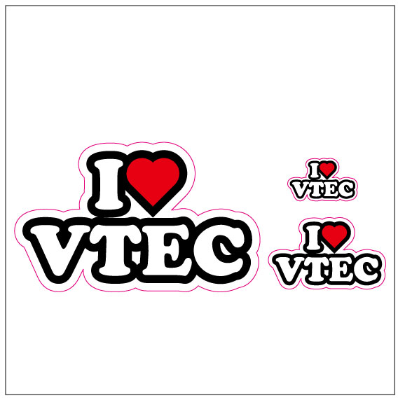 I LOVE VTEC ステッカー