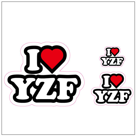 I LOVE YZF ステッカー