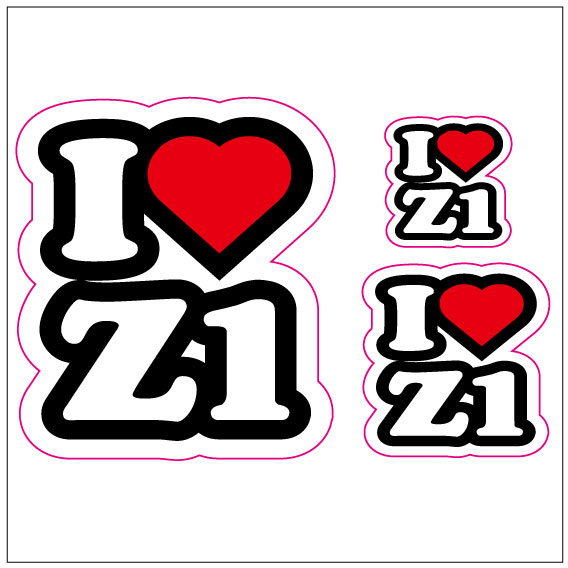 I LOVE Z1 ステッカー