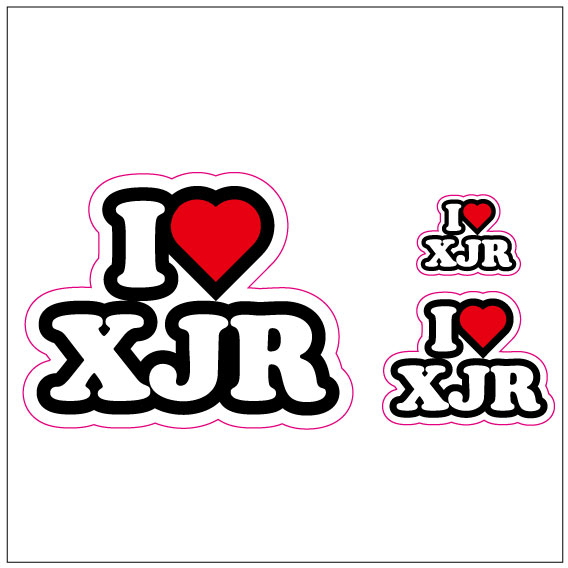 I LOVE XJR ステッカー