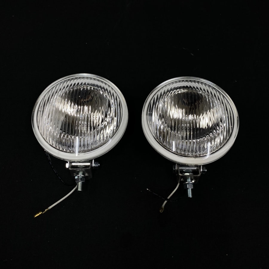 デュアルカウル用 ライト クリアー/メッキ　2個セット