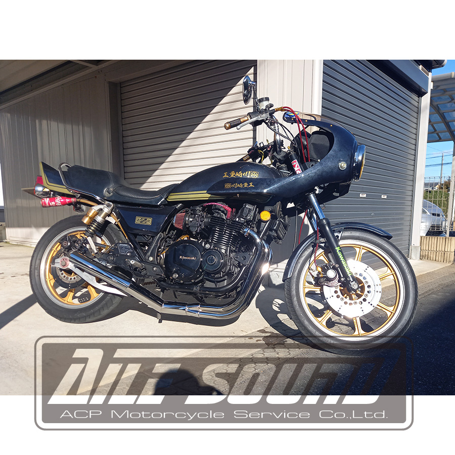 Z1000J エルサウンドショート管 メッキ マフラー