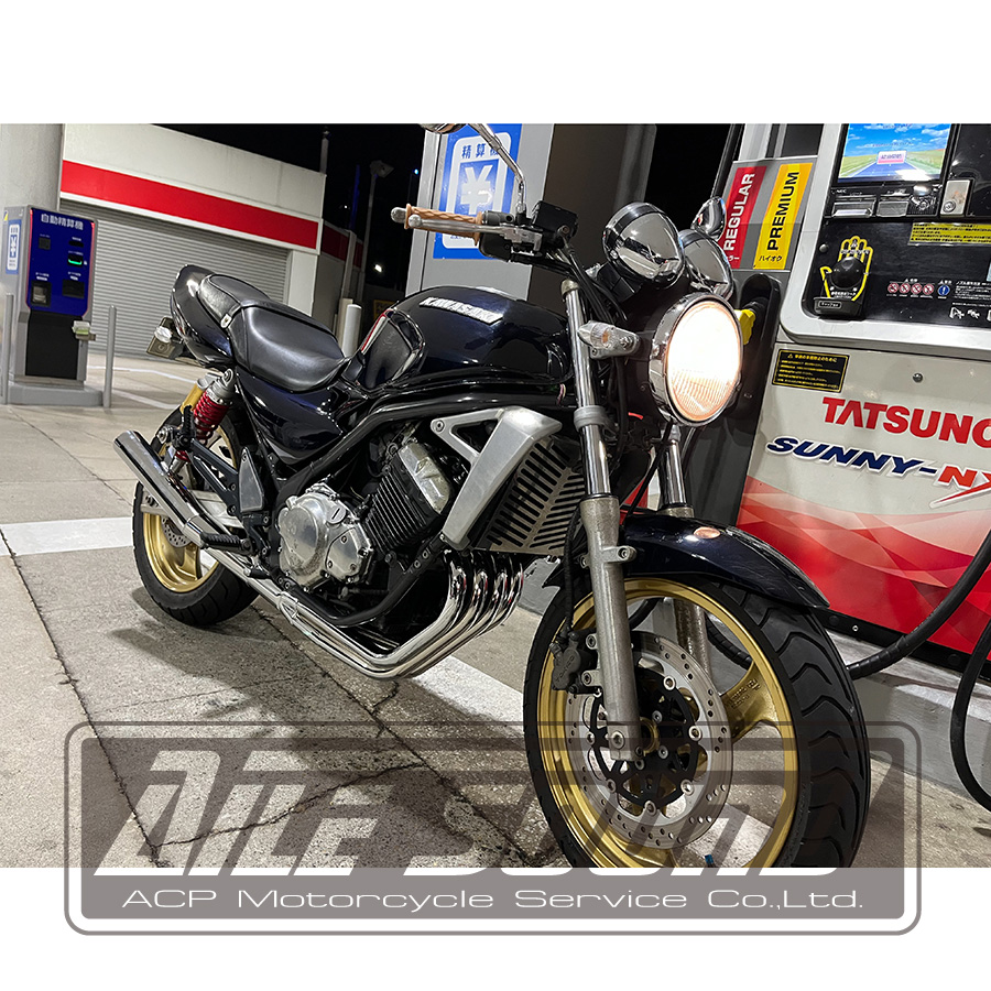 バリオス １型 エルサウンドショート管 メッキ BALIUS1 バリウス ZR250A マフラー