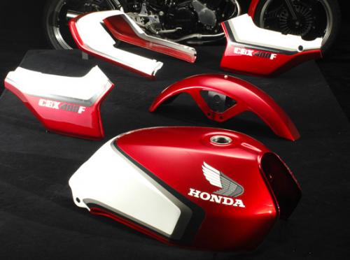 ラインステッカーセット赤白2型 CBX400F
