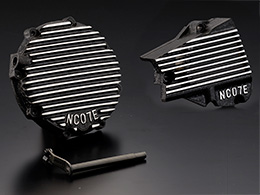 NC07クラッチカバー&スプロケカバーセット　メッキ